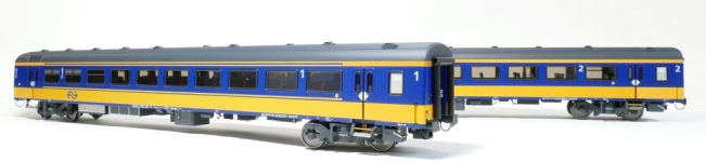 Exact-Train EX11002 - H0 - Personenwagen ICRm Bpmz10, Apmz10 Den Haag-Eindhoven, NS, Ep. VI